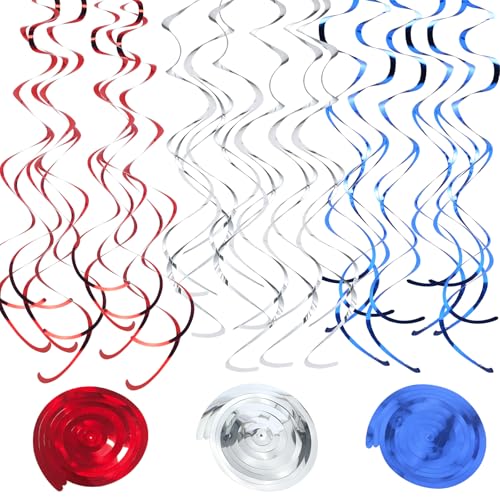 36Pcs Hanging Swirl Party Decorations