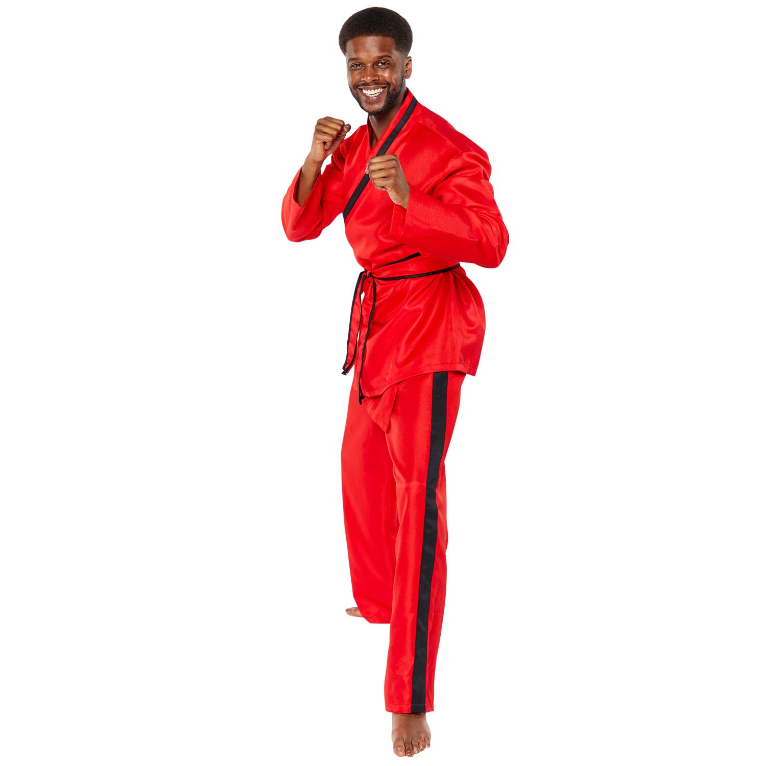 amscan 9918495 - Men's Official Cobra Kai Eagle Fang Adults Fancy Dress Costume Size: Medium