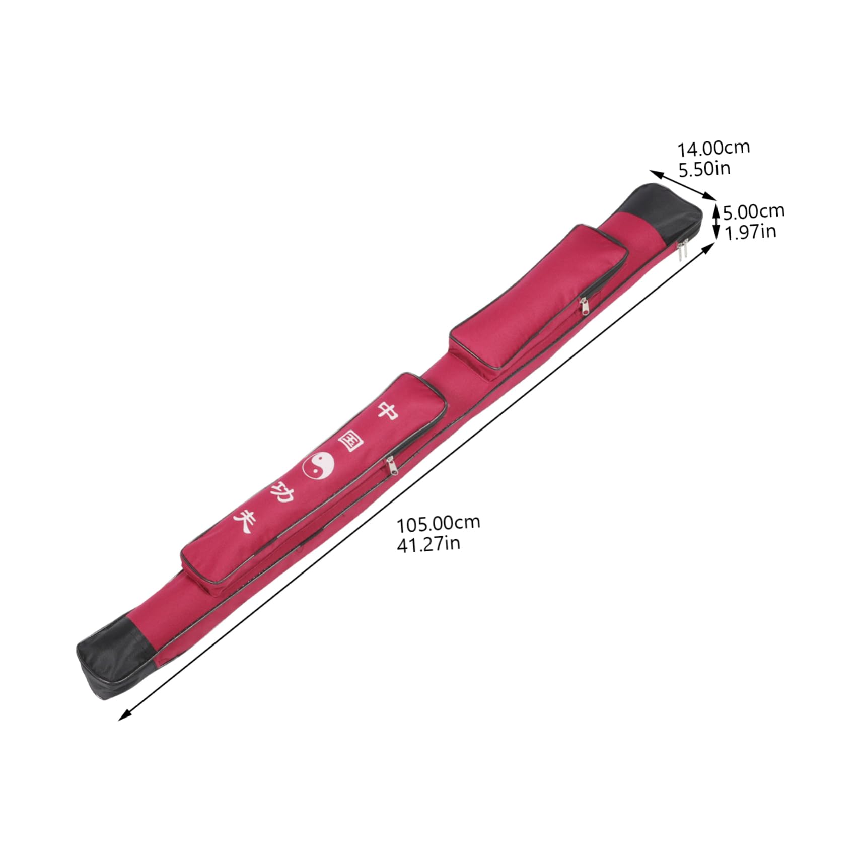 KOMBIUDA Thickened Canvas Sword Bag Waterproof Long Storage for Swords Fencing Martial Arts Sleeves