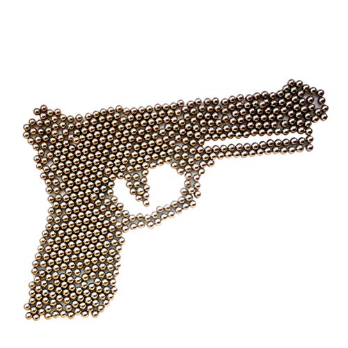 GM&BW 4000 Munitions 4.5 mm en Acier au Carbone, Billes de Roulement pour Balles d'Airsoft, Revêtement au Nickel Antirouille, Sachet Refermable