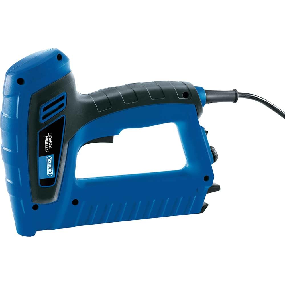 Draper 15636 Electric Stapler/Nailer, 230V, 1cm x 1cm x 1cm, Blue