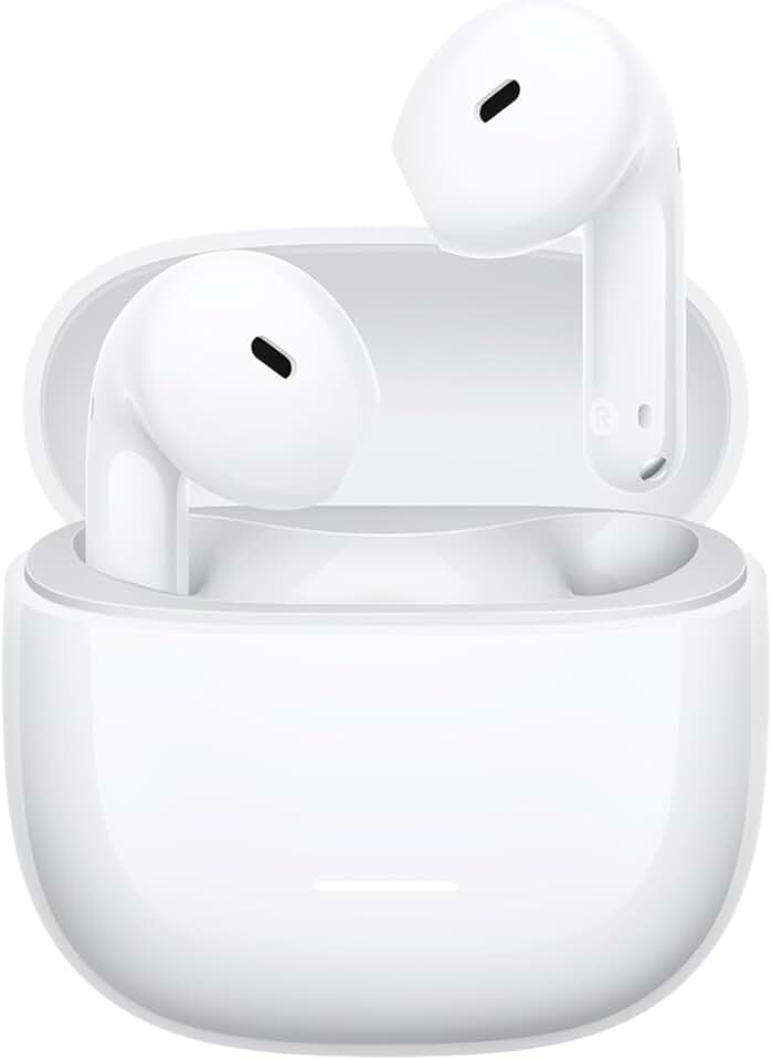 XIAOMI REDMI Buds 8 Active - Écouteurs Bluetooth sans Fil, Semi-Intra-auriculaire, Haut-Parleur de 14,2 mm avec des Basses puissantes, Jusqu'à 37h, Connexion 2 Appareil, 5 EQ, BT5.4, IP54, Blanc