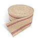 Briar Hill 3.5 Inch x 10 Yard Upholstery or Craft Jute Webbing, Natural with Red Stripes