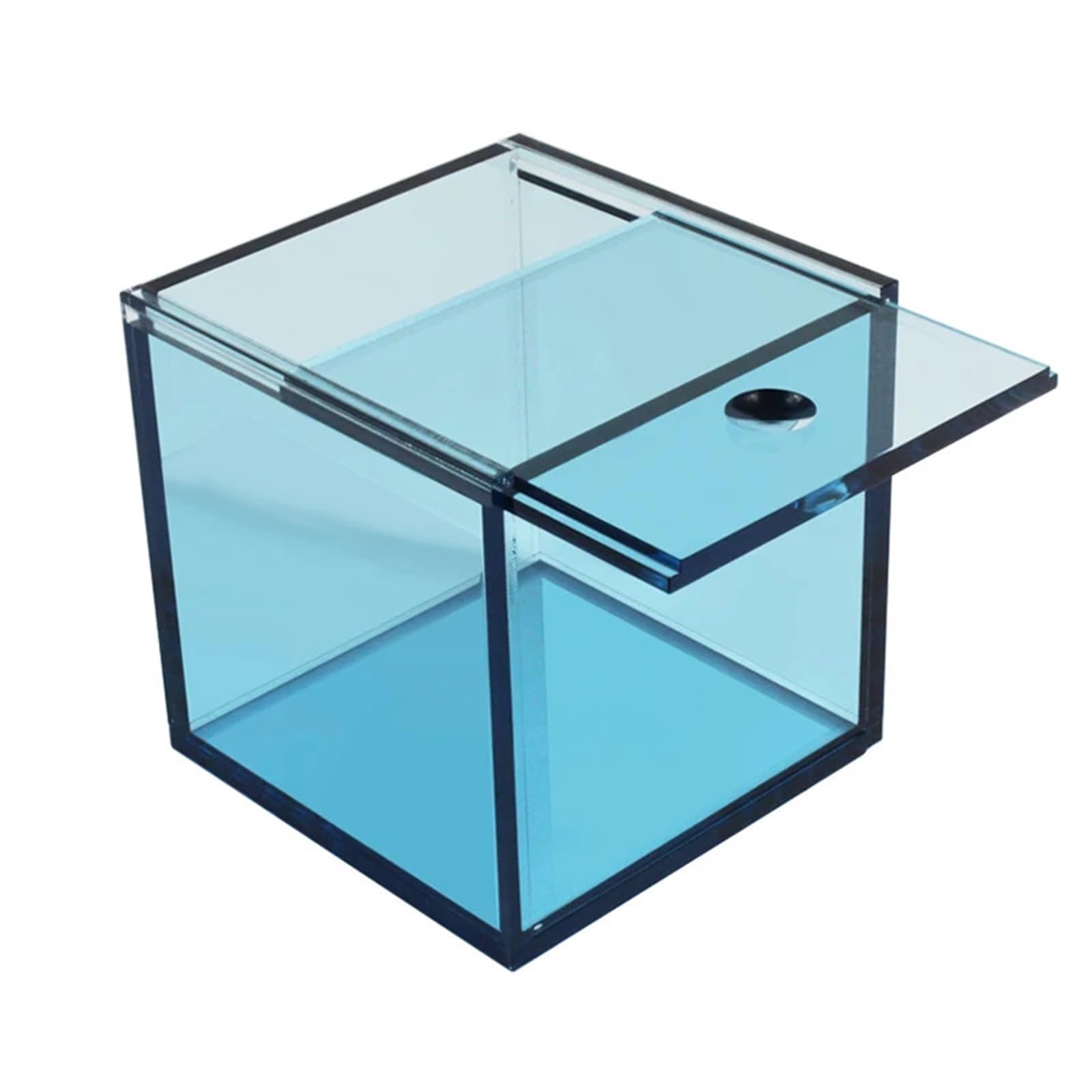 Caja de almacenamiento acrílica 5 mm con tapa corrediza
