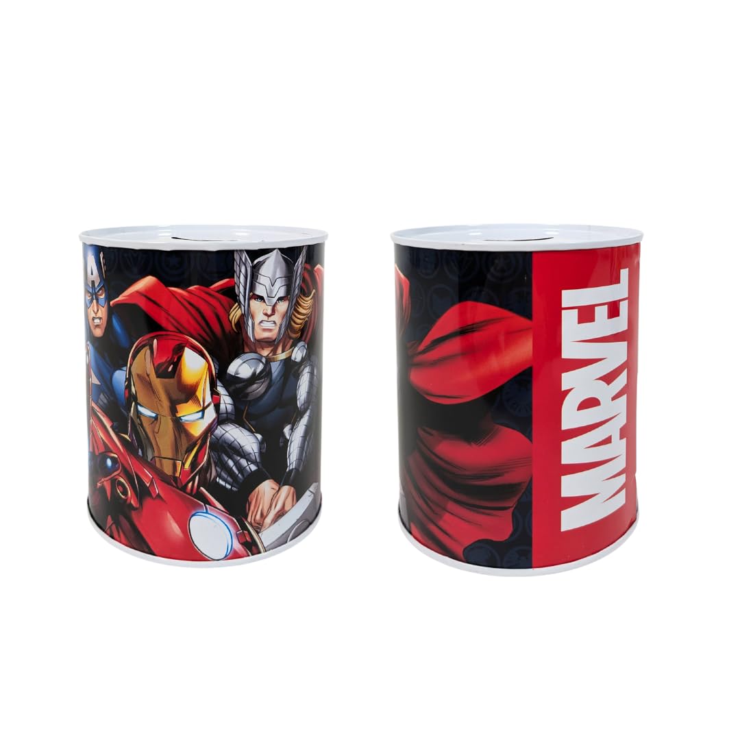 My sweety pop Marvel Red Metal Money Box - School - Coin Storage - 12cm - Gift Idea