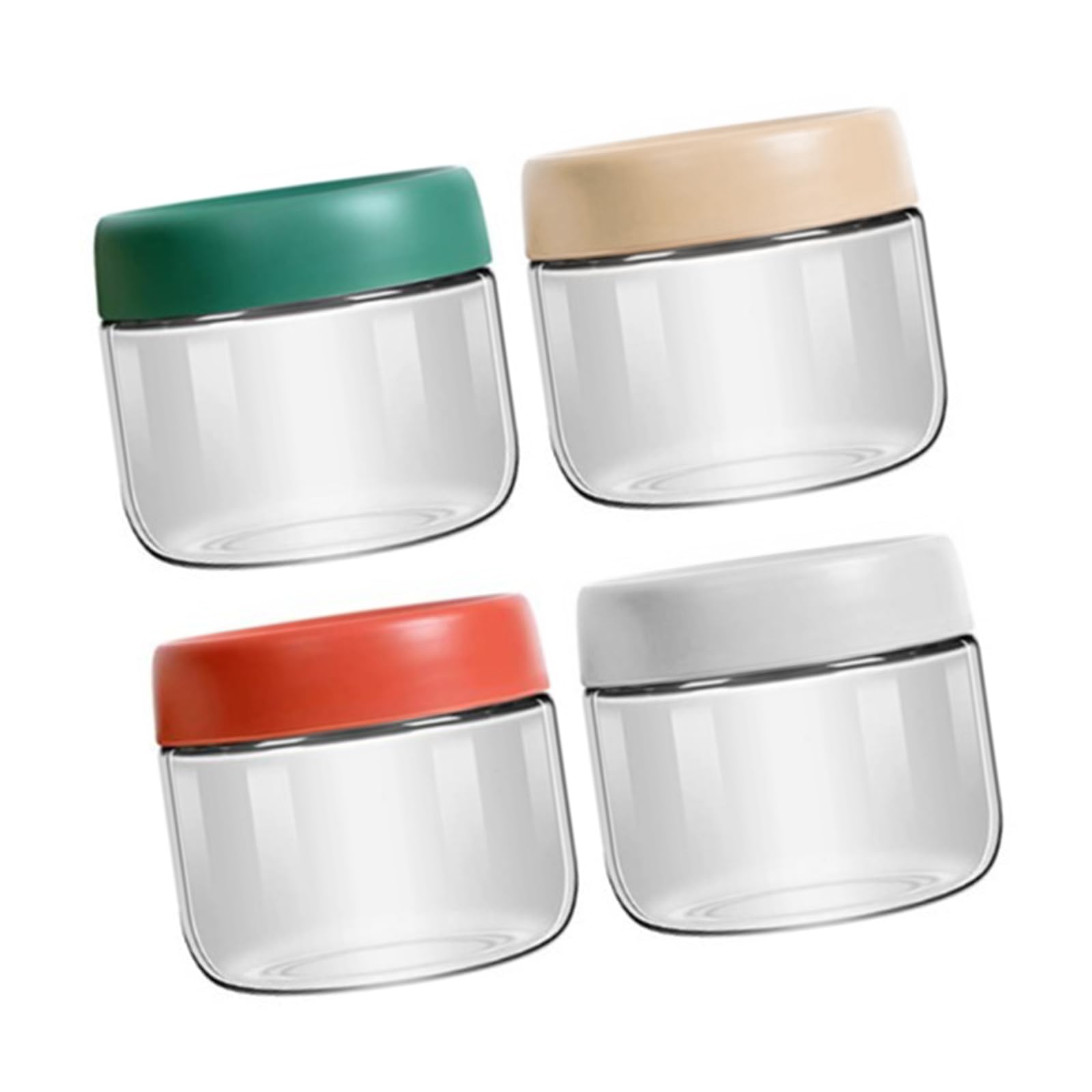 YWLUUOO Transparent Glass Container Practical for Dry Goods Storage Easy to with Airtight Lid Sealed Glass Jar
