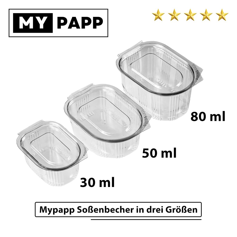 100 Stk. Soßenbehälter oval klar 30 ml