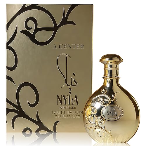 Image of A CENTER Nyla Vanille Cologne for Men | Warm Spicy Gourmand Eau de Parfum | 80ml Long Lasting Perfume with Musk, Tonka Beans,Caramel and Amber | Rich Seductive Scent