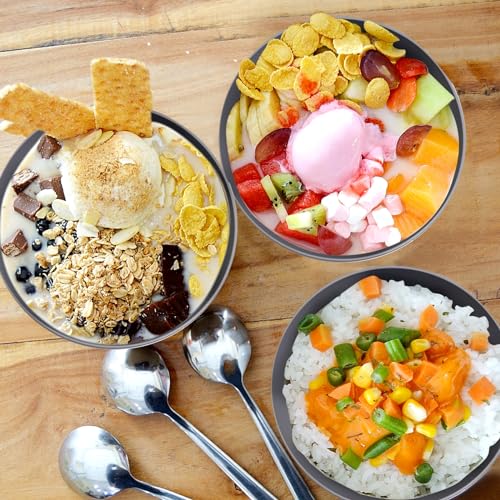 ejonirinjonir EI 8 tigelas de palha de trigo, tigelas de cereais inquebráveis, tigelas de plástico r