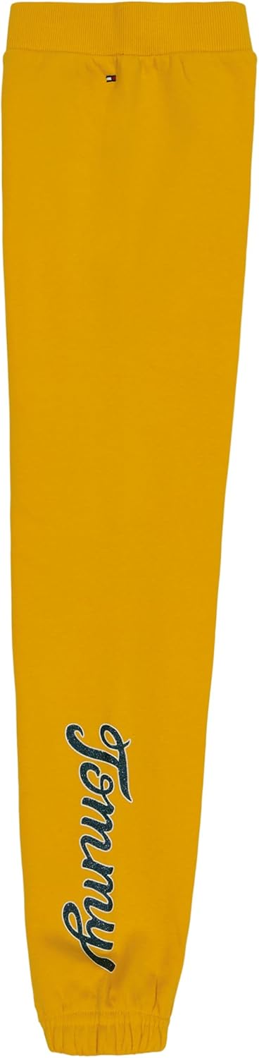 Tommy Hilfiger Girls Fleece Jogger Sweatpants with Ribbed Cuffs & Functional Side Pockets - Image 2