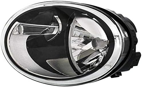 Nuevo faro halógeno izquierdo compatible con Volkswagen Beetle Convertible Hatchback 2012-2017 2018 2019 por números de pieza 5C1941005 VW2502147