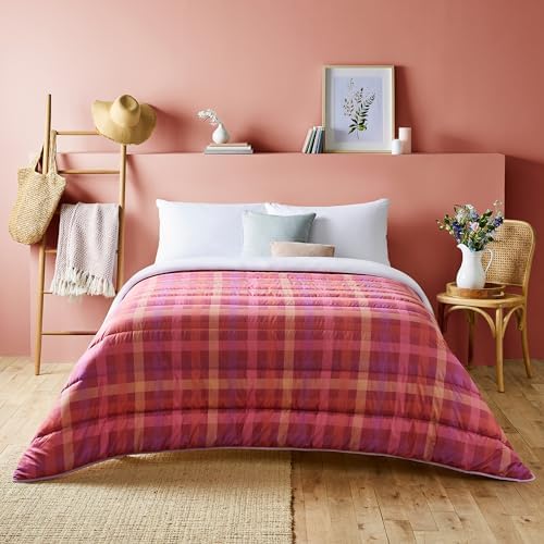 Night Lark Piumino Senza Copertura 10.5 Tog - King Size, Anallergico, Lavabile In Lavatrice, Collezione Gingham, Colore Sabbia Calda
