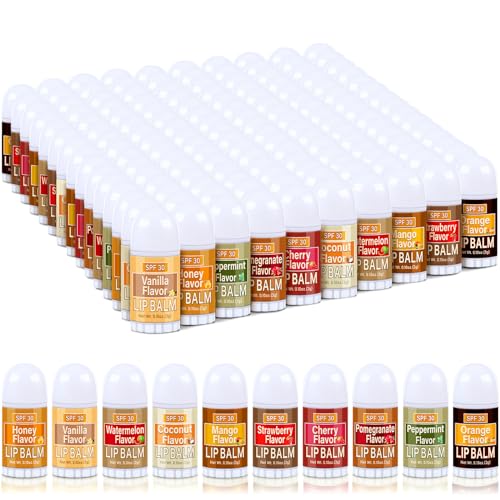 Image of 150 Pcs Sunscreen Lip Balms Bulk Back to School Gift Spf 30 Assorted Lipbalm Sticks Sunscreen Lip Moisturizer Travel Size Summer Care Bag Stuffers for Beach Summer Party Favors