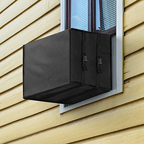 Window Air Conditioner Cover Outdoor, Outside Window AC Units Cover AC Unit Covers with Free Drawstring, 21W x 16D x 15H inches
