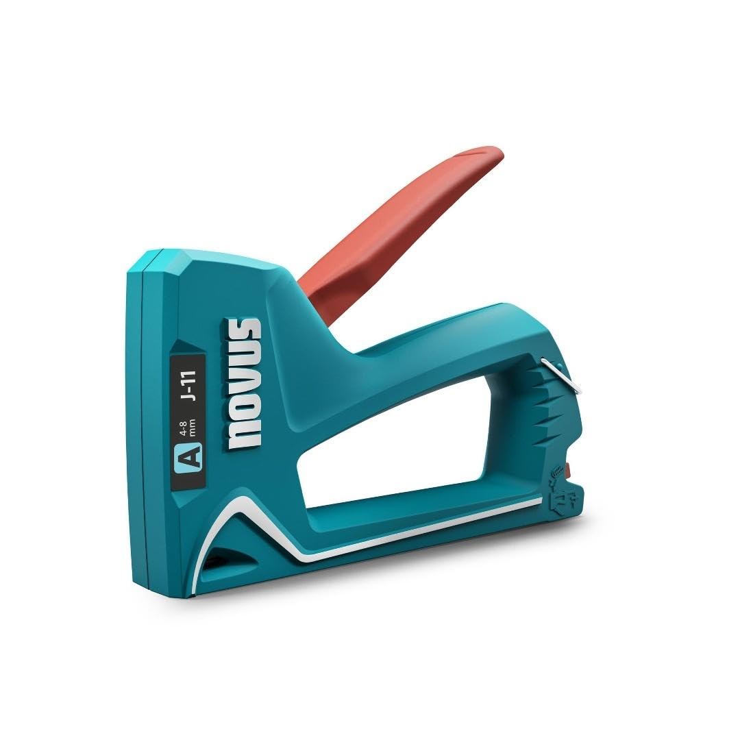 Novus J-11 Staple Gun - Stapler for Fine Wire Staples from 4 to 8 mm, Staple Gun, Professional Stapler 030-0471