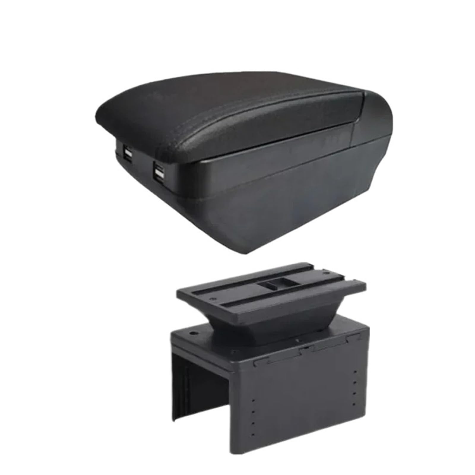 GBGWRMRYX Center Armrest Box For Insignia For Mokka X Car Interior Armrest Storage Box Centre Console Replacement Accessories Arm Rest(H black line 4USB)