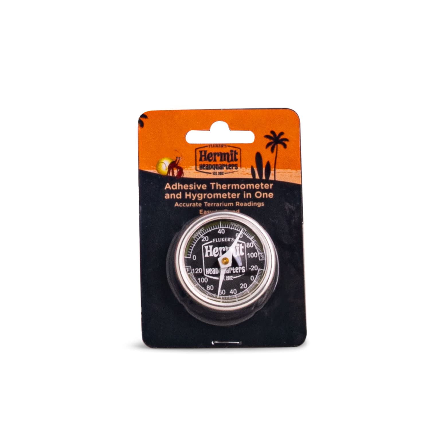 Fluker's Hermit Headquarters Analog Thermometer/Hygrometer Combo-image-23