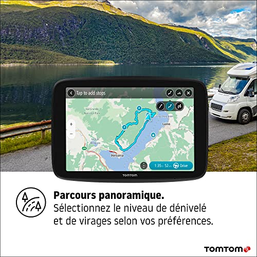 GPS pour Camping-Car et Caravane TomTom GO Camper Max, écran HD 7" avec PI pour Camping-Car et Caravane, Mises à jour via Wi-Fi, TomTom Traffic, Alertes des Zones de Danger et Cartes du Monde - Image 6