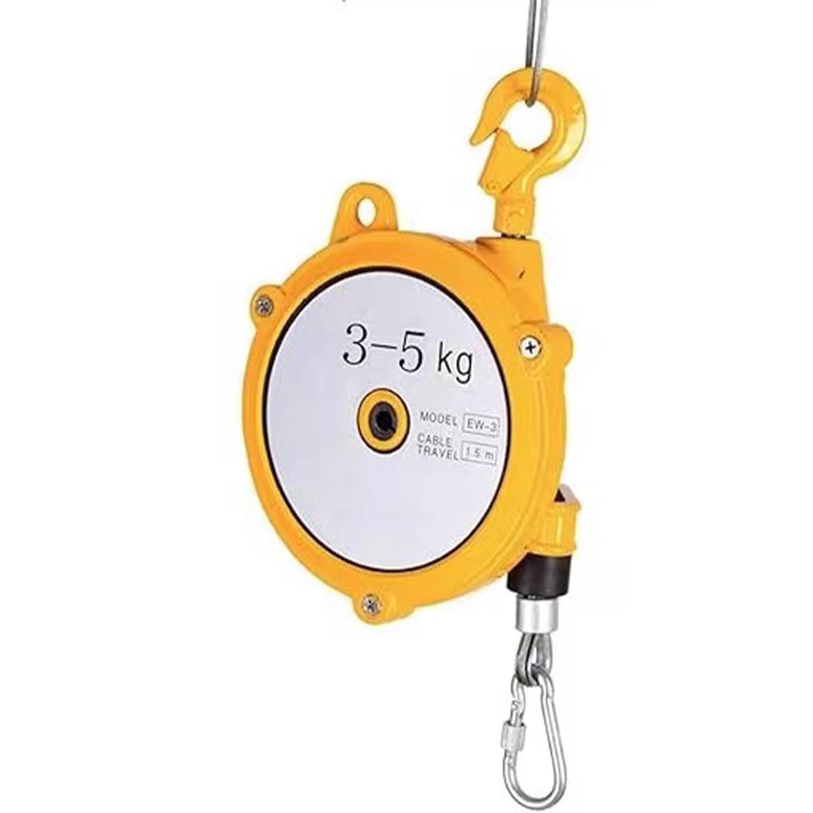 WEKONUMEX Retractable Spring Balancer, Spring Balancer 1-80kg For Tool Suspension Workspace Organization(A-3-5KG)