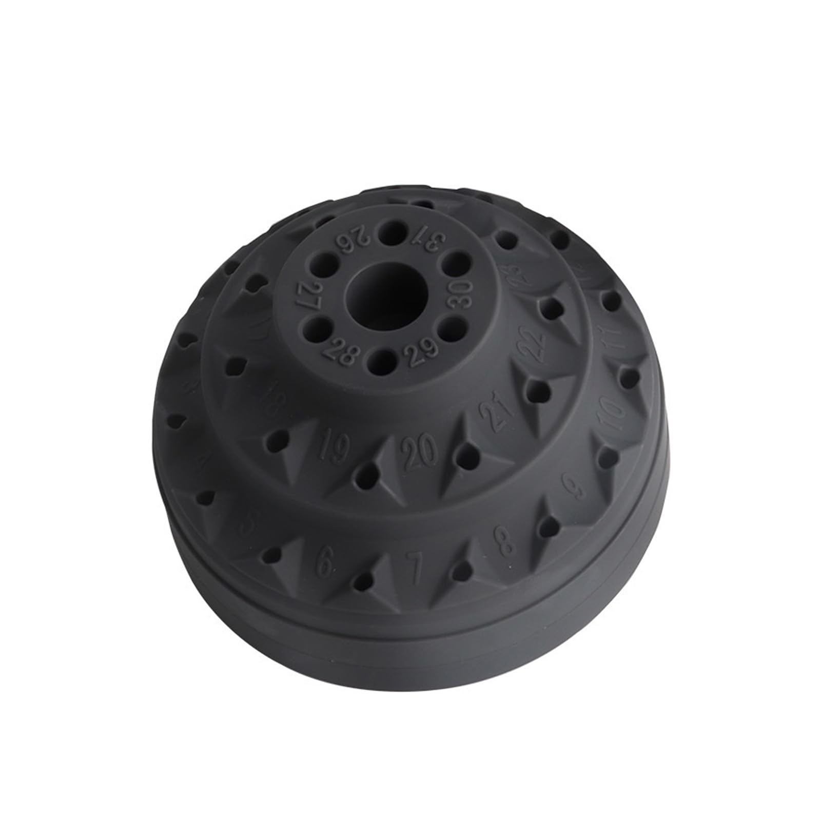 Zxfdsfdbnm Grey Rotary Tool Bit Holder Screwdriver Rotating Storage Box 20 Hole Burr Storage Box For Tweezers Bur Holder/Organizers