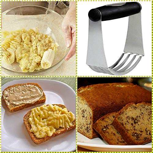 image for K&S Artisan Stainless Steel Pastry Scraper, Dough Blender & Biscuit Cu