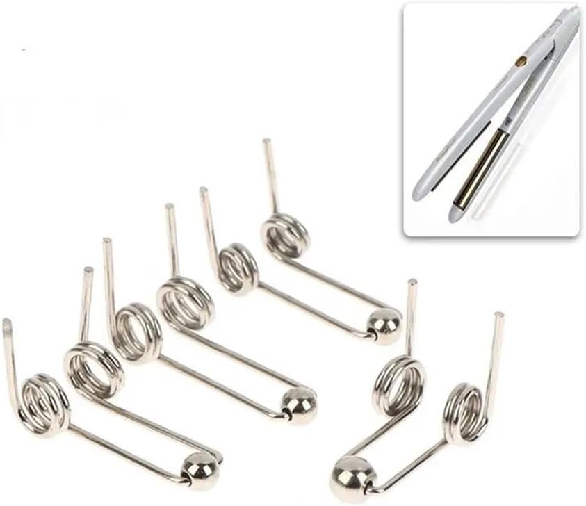 2Pcs Wire Diameter 1.2mm Curling Iron Replacement Double Return Torsion Spring Hair Curling Rod Accessories(26mm)