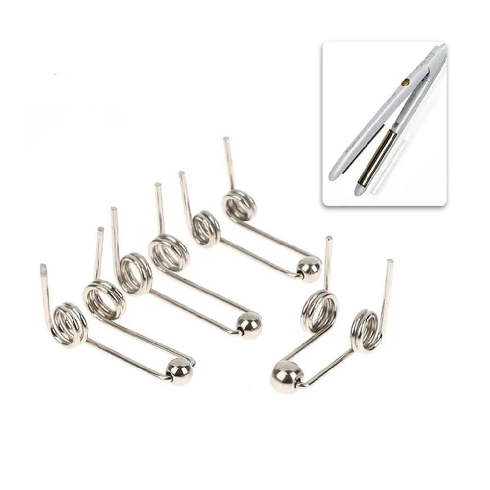 SellGood Metal Springs 2Pcs WD 1.2mm Curling Iron Replacement Double Return Torsion Spring Hair Curling Rod Accessories Metal Springs(24mm)