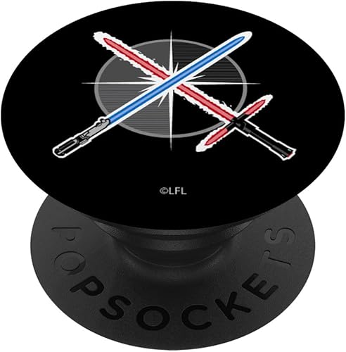 Star Wars Blue vs Red Lightssable lucha PopSockets agarre y soporte para teléfonos y tabletas