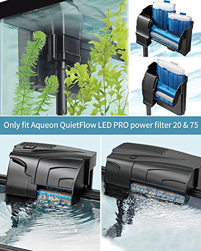 Pawfly 6 Count Ammonia Reducer Filter Pads For Aqueon Quietflow Led Pro Aquarium Power Filter Model 20 And 75 Mini Fish Tank Bio Sponge For Water Filtration (Medium) #TOP2