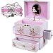 ShameOnJane Ballerina Jewelry Box and Music Box for Girls with Four Drawers and The Music of Swan Lake, a Great Toy for a 5 Year Old Girl or First Jewelry Box for Little Girls - Bonus Dance Bracelet!