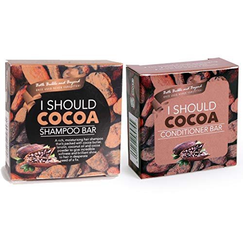 Image of Bath Bubble and Beyond Shampoo and Conditioner Bar Set (I Should Cocoa)
