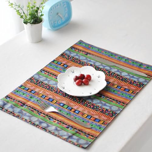 Set de table rectangulaire lavable pour repas de famille et brunchs