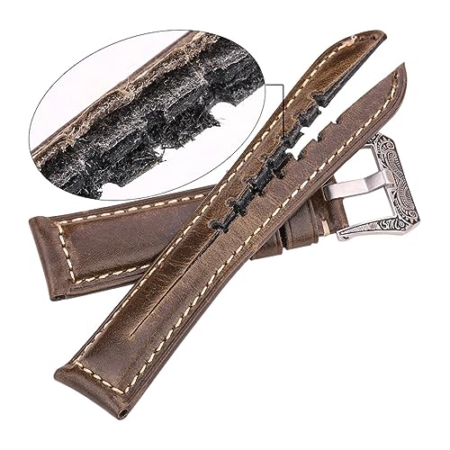 Correa de reloj de cuero genuino para solucionar el desgaste de su pulsera antigua 5