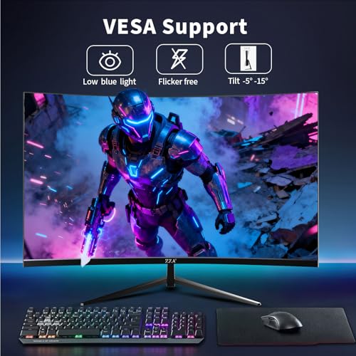 Image of ZZA 32 Inch 300Hz Curved Gaming Monitor,QHD 2560 * 1440 Gaming PC Monitor, Curved 1500R,4000:1 Contrast,1Ms MPRT,HDR,FreeSync,VA,HDMI DP1.4