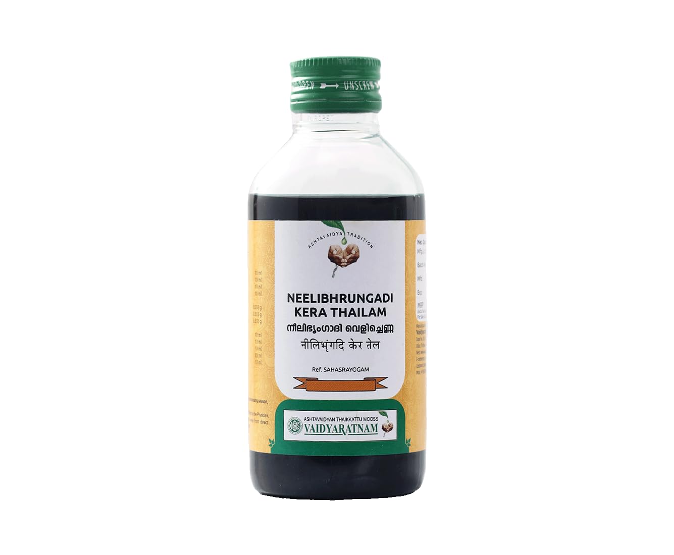 Vaidyaratnam Neelibhringadi Kera Thailam | Ayurvedic Scalp Nourishing Oil for Hair Strength & Scalp Care