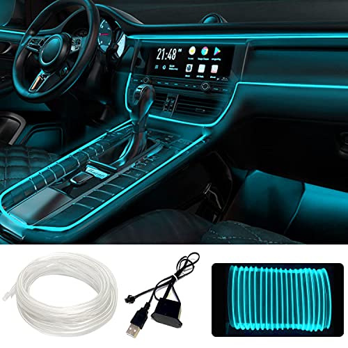 Led-binnenverlichting voor auto, 5 m, binnenverlichting, sfeerverlichting, strips, tape, waterdichte sfeerverlichting, lampen