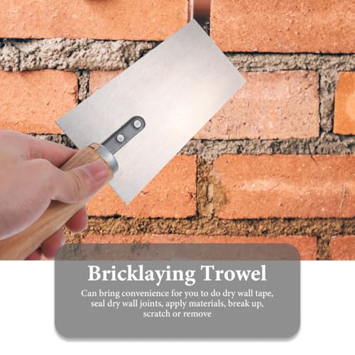 HANABASS Floor Squeegee Heavy Duty Cement Trowel 4pcs Masonry Trowel Finishing Trowel Construction Spatula Margin Trowel Paint Scraper Concrete Power Trowel Tile Trowel - Thumbnail 7