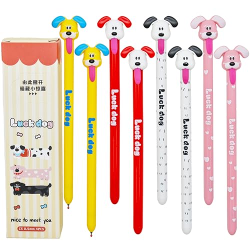 Maydahui Dog Tongue-out Gel Pens 8 Pcs