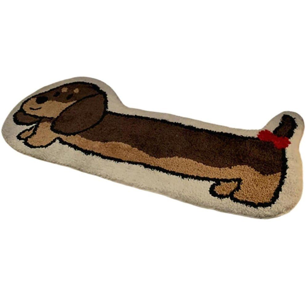 Tapis de bain pour chien touffeté long idéal pour sortie de douche