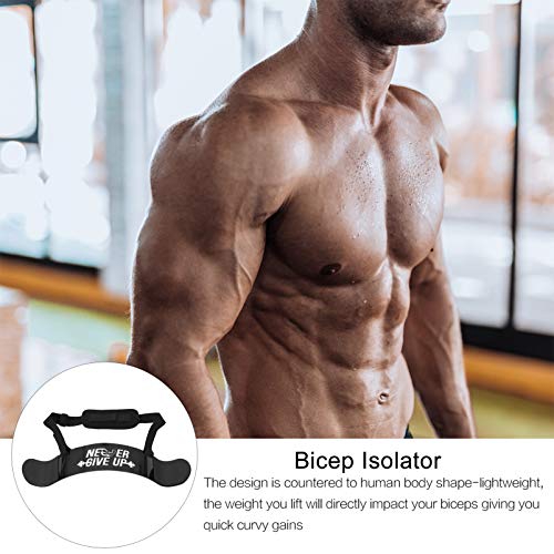 OHPHCALL Training Board Bicep Strengthener Exercise Machines Tools for Men arm Exercises Biceps Bicep curl Support arm for Biceps arm Triceps Aluminum Alloy Headband Man Body - Image 4