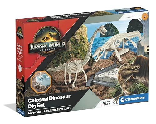 Kit de fouilles Clementoni Jurassic World avec deux dinosaures à déterrer