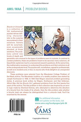 Bicycle or Unicycle?: A Collection of Intriguing Mathematical Puzzles (Problem Books) - Thumbnail 2