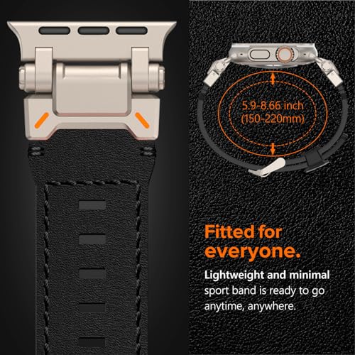 Image of KADES Rugged TPU Sport Band for Apple Watch Ultra 3 /2 /1 49mm, Metal Connectors for Apple Watch Series 11 /10 /SE3 46mm Series 9 /8 /SE2 /7 /6 /SE /5 /4 /3 /2 /1 45mm /44mm /42mm
