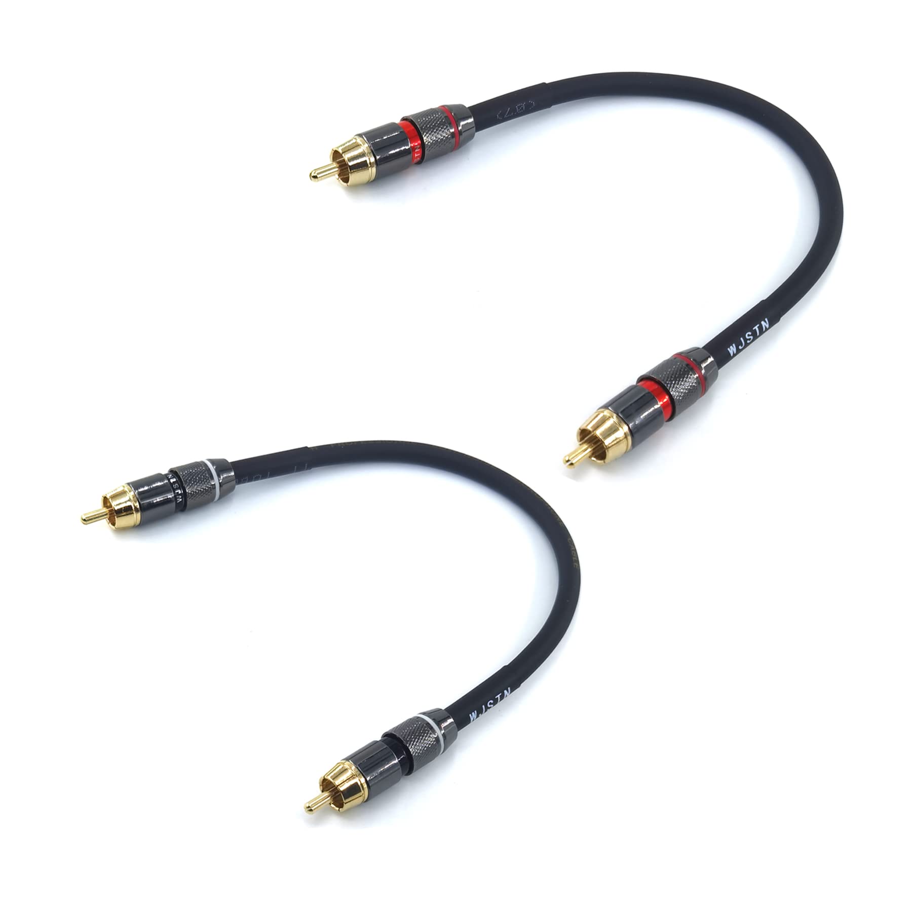 WJSTN Suanqi RCA to RCA Cable,Suitable for Home Theater, Amplifier, HDTV, Game Console, Hi-Fi System. Male to Male2Pack.