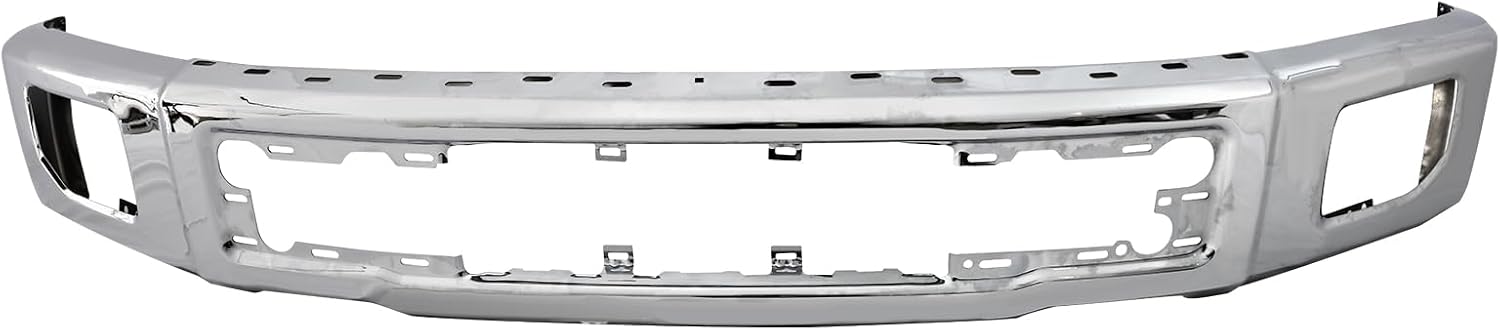 PENSUN Front Bumper Chrome for Ford F150 2015 2016 2017 - Steel One Piece Bumper, OE# FO1002422