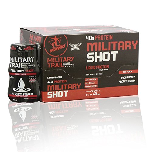 Midway Labs Whey + Collagen Liquid Protein Shots: 40g Protein Shot Bottles, BCAA