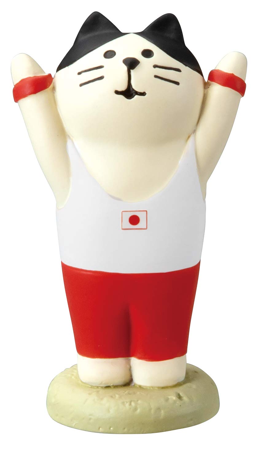 DecoleConcombre ZCB-61846 Figurine, Athletic Cat, Gymnastics Cat, 1.3 x 1.0 x 2.2 inches (3.4 x 2.5 x 5.7 cm), Concombre ZCB-61846