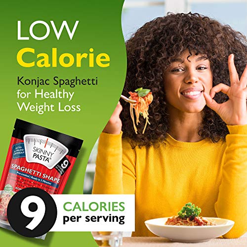 Skinny Pasta 9.52 oz - Shirataki Noodles The Only Odor Free 100% Konjac Noodle - Keto & Paleo Friendly - Carb Free - Low Calorie Food (Spaghetti - 24 Pack) - Thumbnail 2