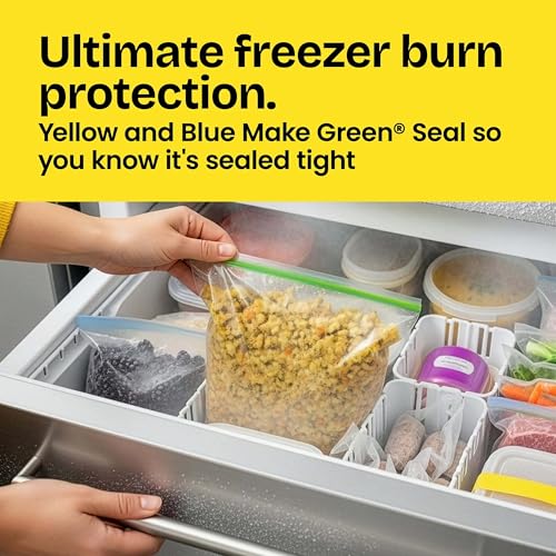 Glad Zipper Food Storage Freezer Bags - Quart - 20 Count - image 2
