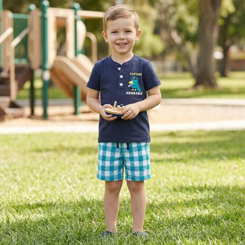 Image of Bumeex Toddler Boys Cotton Clothing Sets Short Sleeve Tee and Shorts